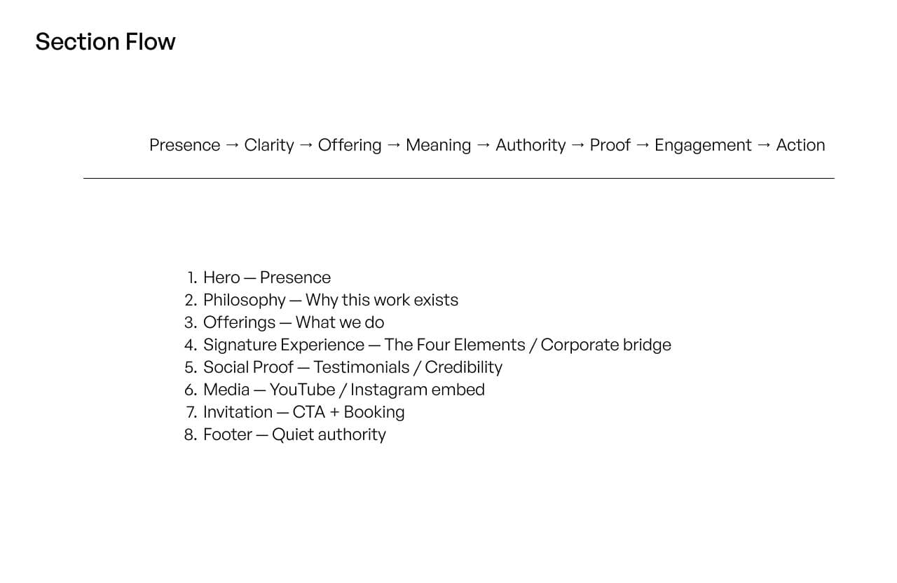 First section flow