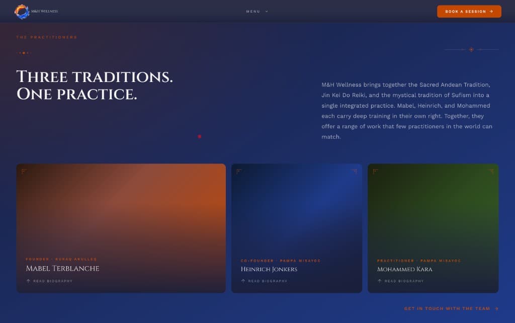 M&H Wellness — key screen
